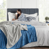 Ultra Soft Flannel Blanket / Throw Set - 200 GSM - 120 x 150 cm