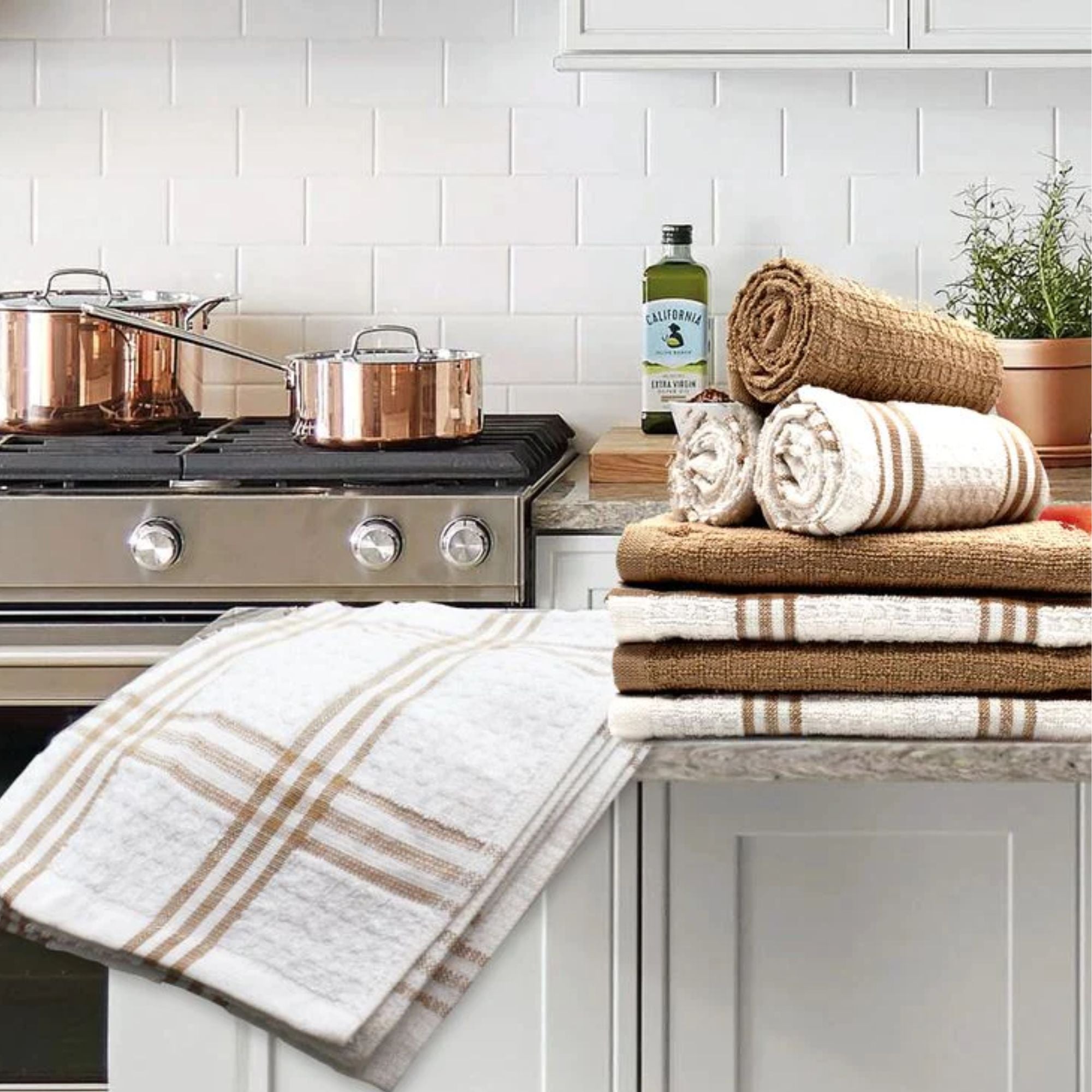Buy Kitchen Tea Towels Pure Cotton Pack of 12 Online Penguin Home