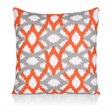 Pack of 4 Ikat Printed Double Sided Cushion Covers