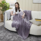 Set of 2 & 3 - Throw Blankets - Flannel - 120 x 150 cm - 200 GSM