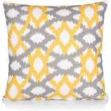 Pack of 4 Ikat Printed Double Sided Cushion Covers