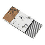 Recycled Cotton Set of 2 and 3 Tea Towels Eco Friendly with Stylish Thokka Print