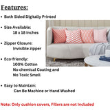 Set of 4 Double Sided Cushion Covers