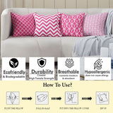 Set of 4 Double Sided Cushion Covers