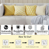 Set of 4 Double Sided Cushion Covers