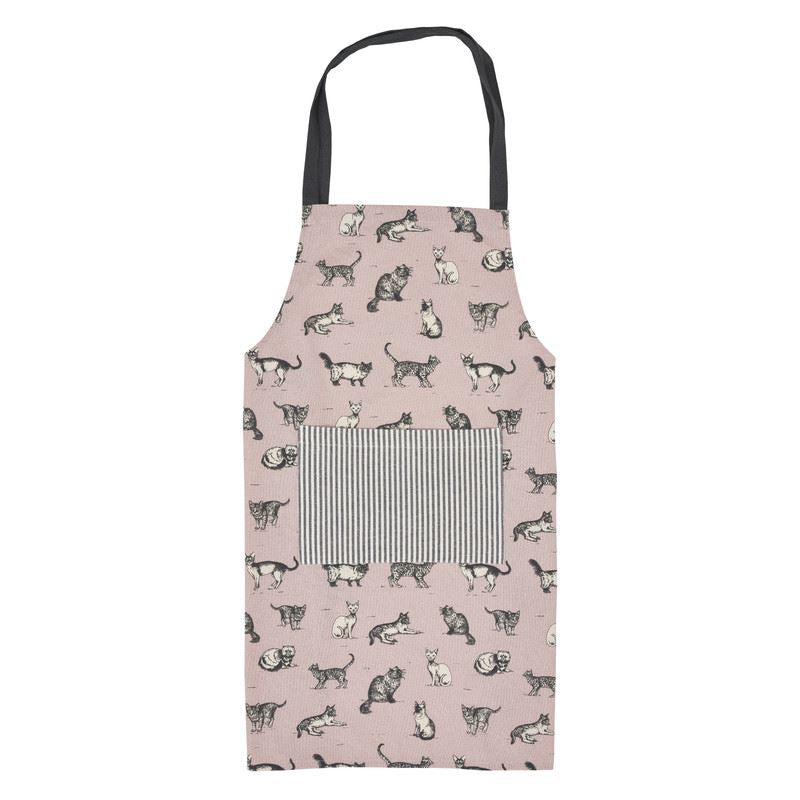 Chef Quality  Apron With  Thokka Print  Plain woven contrast color pocket