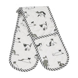 Set of 6 Kitchen Set - Tea Towels, Double Oven Gloves, Oven Gloves & Apron