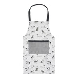 Set of 6 Kitchen Set - Tea Towels, Double Oven Gloves, Oven Gloves & Apron