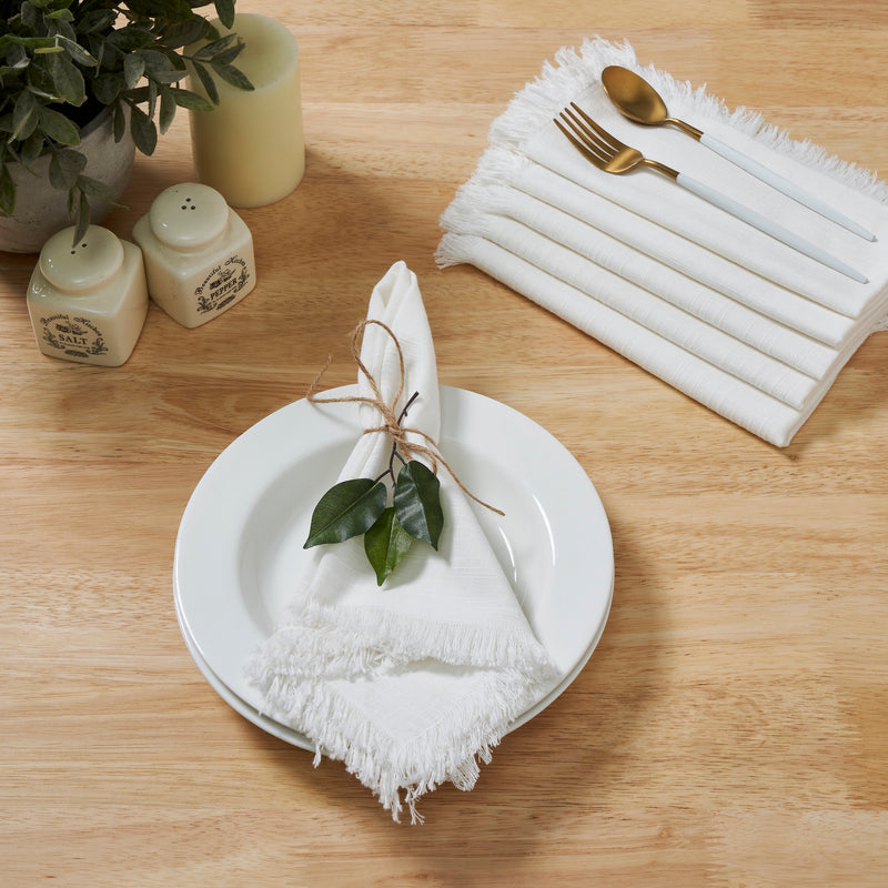 Reusable Cotton Napkin with fringes design