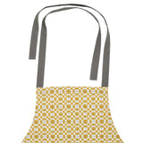 Chef Quality  Apron With  Thokka Print  Plain woven contrast color pocket