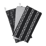 Recycled Cotton Set of 2 and 3 Tea Towels Eco Friendly with Stylish Thokka Print