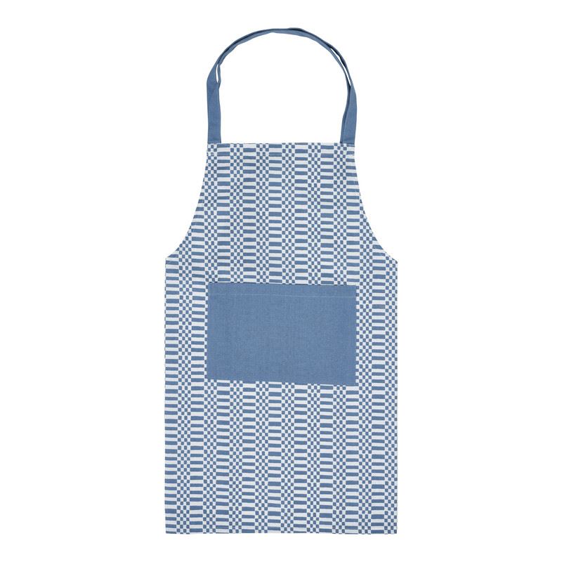 Chef Quality  Apron With  Thokka Print  Plain woven contrast color pocket