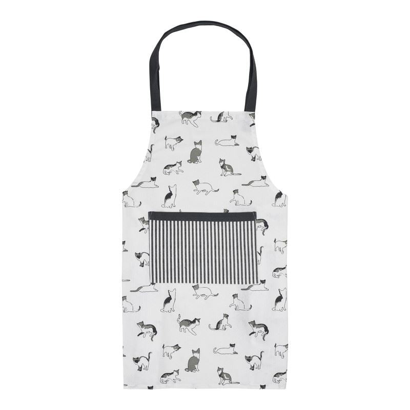 Chef Quality  Apron With  Thokka Print  Plain woven contrast color pocket