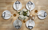 Reusable Cotton Napkin with Four Side Pom Pom Lace design (185 GSM)