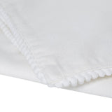 Reusable Cotton Napkin with Four Side Pom Pom Lace design (185 GSM)