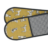 Double Oven Gloves 18x90cm