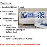 Pack of 4 Tessellated Double Sided Cushion Covers