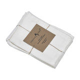 Reusable Cotton Napkin with Four Side Pom Pom Lace design (185 GSM)