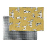 Recycled Cotton Set of 2 and 3 Tea Towels Eco Friendly with Stylish Thokka Print