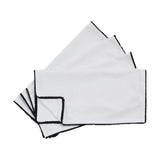 Reusable Cotton Napkin with Four Side Pom Pom Lace design (185 GSM)