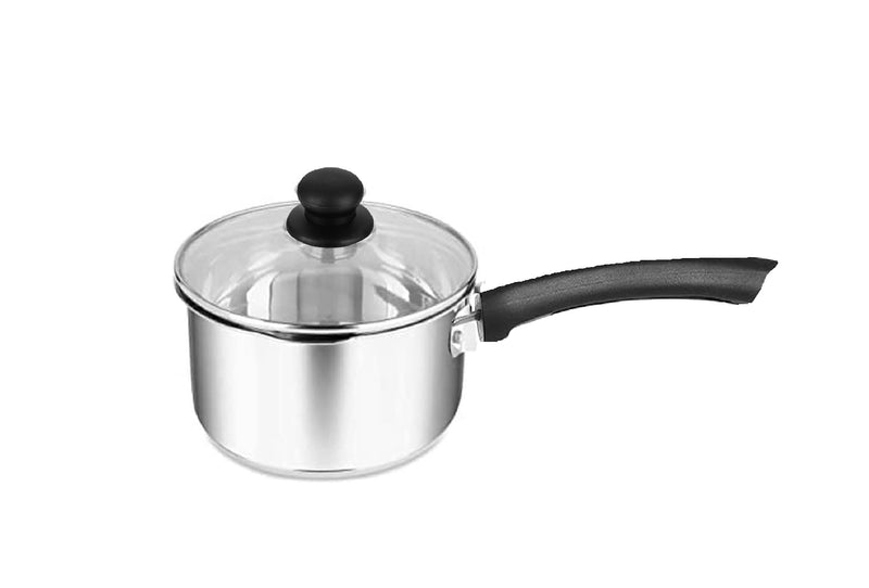 Stainless Steel Sauce Pan with Glass Lid