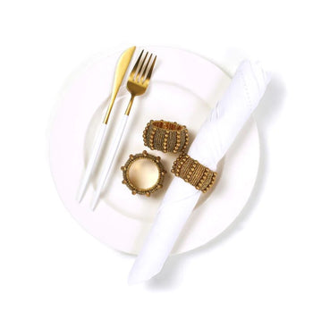 Buy Napkin Rings Pearl Style Beaded Online Penguin Home