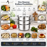 Penguin_Home_3_Tier_Stainless_Steel_Food_Steamer_Pan_Set_Induction_Safe_2