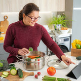 Penguin_Home_3_Tier_Stainless_Steel_Food_Steamer_Pan_Set_Induction_Safe_Lifestyle 2