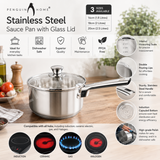 Penguin_Home_Saucepan_Stainless_Steel_Sauce_Pan_with_Glass_Lid_Induction_Safe_Saucepan_Set_with_Double_Pouring_Lips_Dishwasher_Safe_2