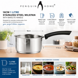 Penguin_Home_Stainless_Steel_Milk_Pan_with_Bakelite_Handle_Saucepan_Small_Milk_Pot_14cm_1_Litre_2