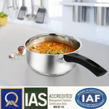 Stainless Steel Sauce Pan with Glass Lid