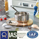 Stainless Steel Sauce Pan with Glass Lid