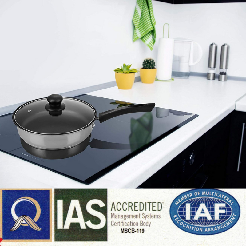 Select Stainless Steel Sauteuse 28 cm Induction & Gas Compatible