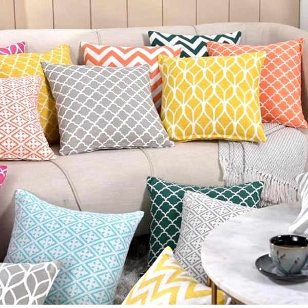 Set of 4 Double Sided Cushion Covers