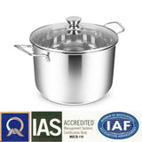 Stainless Steel Stockpot with Glass Lid