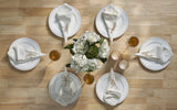 Reusable Cotton Napkin with Four Side Pom Pom Lace design (185 GSM)