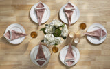 Reusable Cotton Napkin with Four Side Pom Pom Lace design (185 GSM)