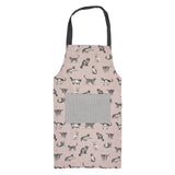 Set of 6 Kitchen Set - Tea Towels, Double Oven Gloves, Oven Gloves & Apron