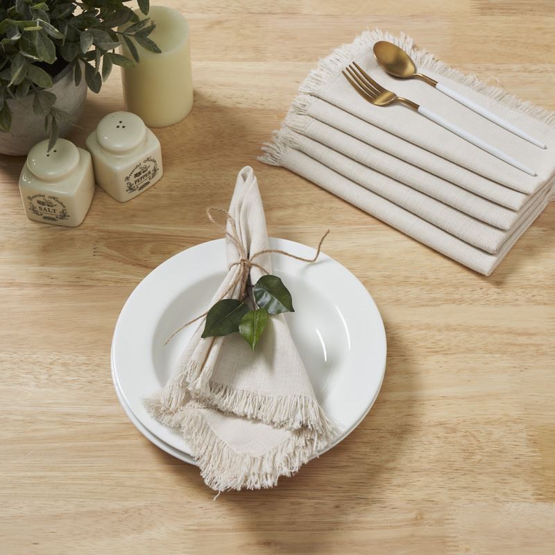 Reusable Cotton Napkin with fringes design