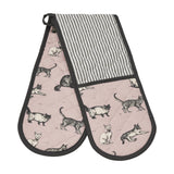 Set of 6 Kitchen Set - Tea Towels, Double Oven Gloves, Oven Gloves & Apron