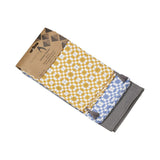 Recycled Cotton Set of 2 and 3 Tea Towels Eco Friendly with Stylish Thokka Print