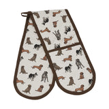 Set of 6 Kitchen Set - Tea Towels, Double Oven Gloves, Oven Gloves & Apron