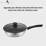 Stainless Steel Saute Pans with Glass Lid