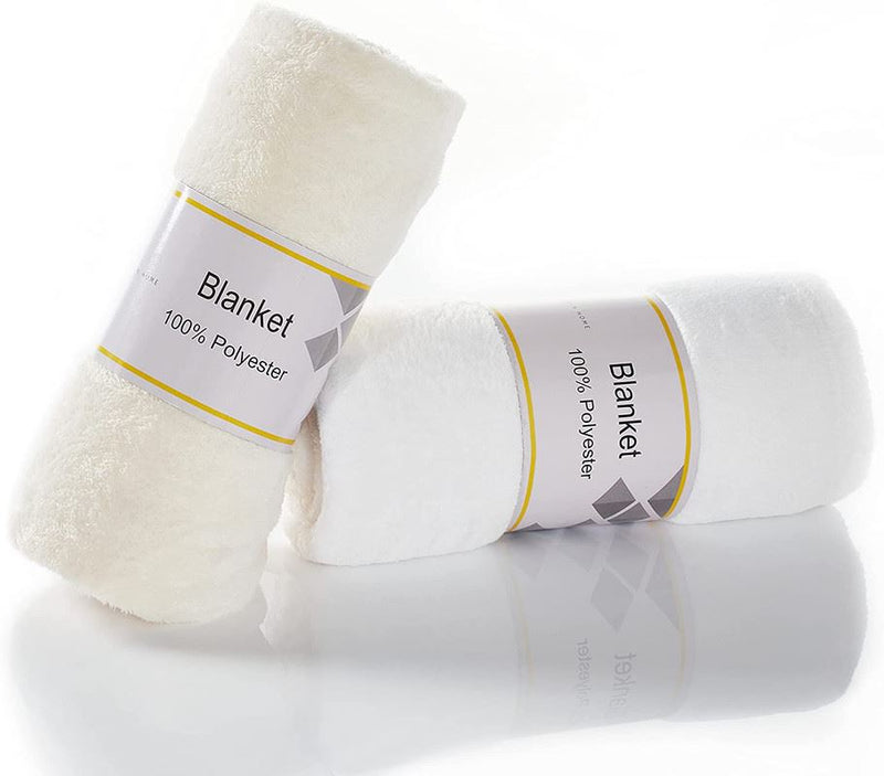 Buy Set of Throw Blankets Flannel 120 x 150 cm 200