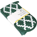 Oven Glove & Kitchen Tea Towels - Set of 3