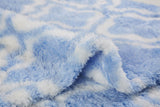 Printed Sherpa Blanket - Ultra Soft Warm & Fluffy - Size -  Double