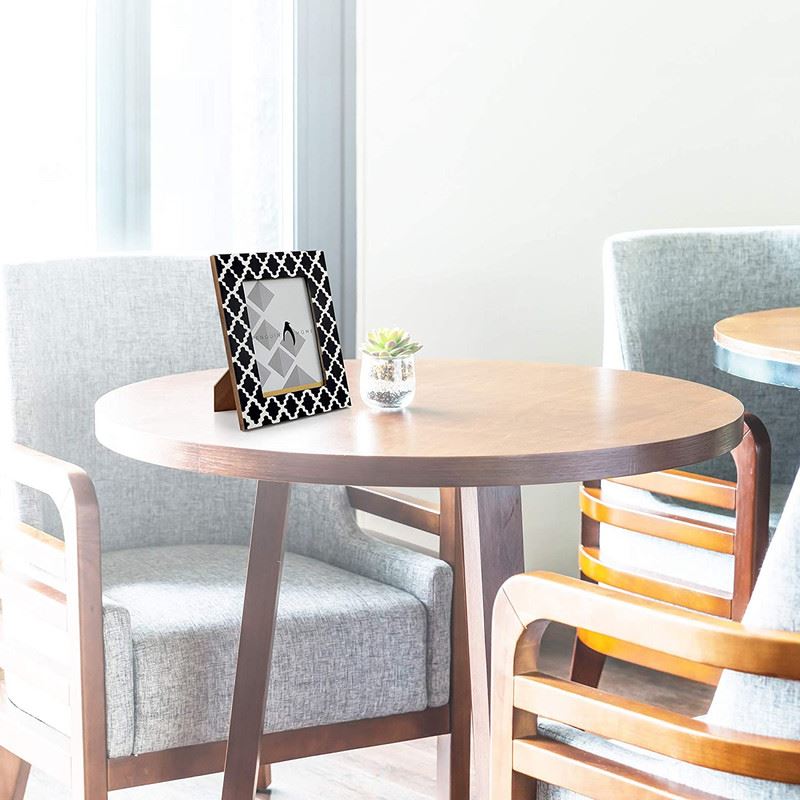 Fotorahmen - Criss-Cross-Design aus Holz