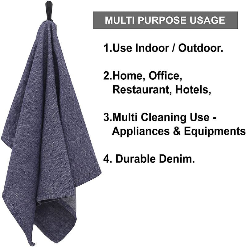 Denim Tea Towel - Set of 3