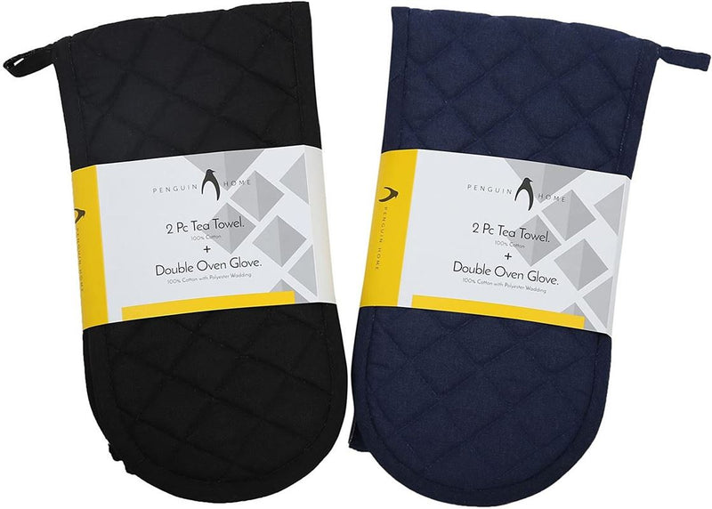 Oven Glove & Kitchen Tea Towels - Set of 3