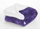 Reversible Blanket - Sherpa Flannel - Microfiber Ultra Soft - Size - Twin, Queen & King